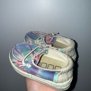 Toddler Size K6 Hey Dude Slip-On Shoes | Tie Dye / Multicolor